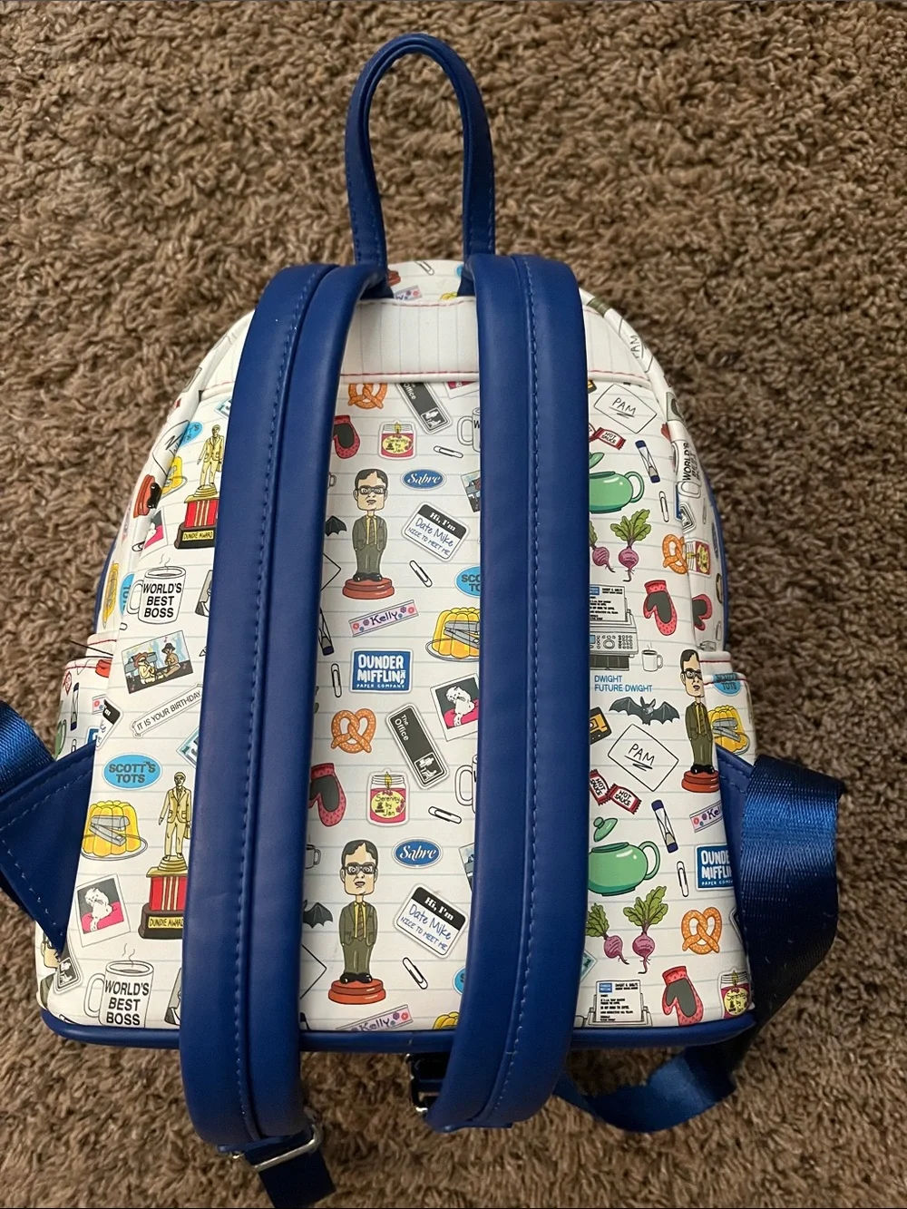 Loungefly The Office White Dunder Mifflin Mini Backpack